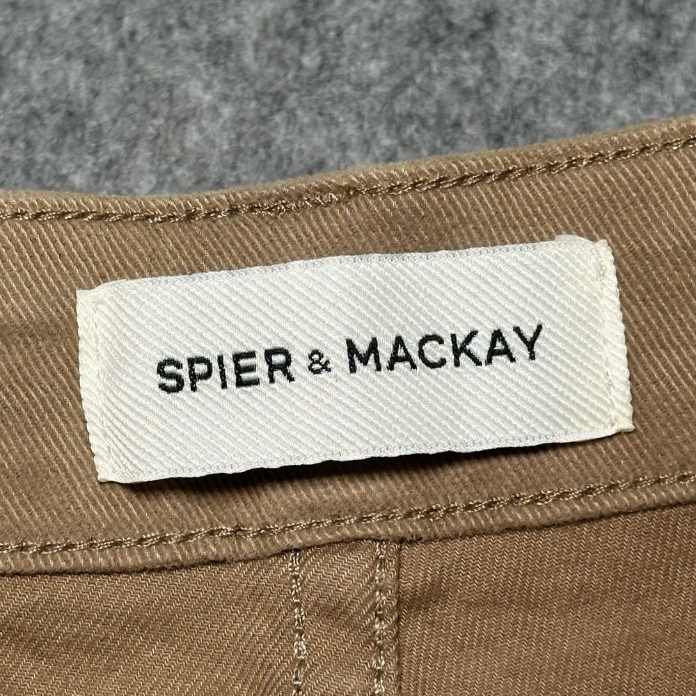 Spier & Mackay Slim Fit Brown Casual Pants Cotton/Spandex - Size 34x29 - Picture 5 of 13